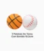 2 pelotas de tenis con sonido