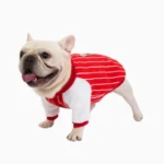 polera roja rayada